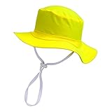 スイムハット SWIM HAT 熱中症対策 UV対策 幼児 子供 保育園 幼稚園 小学生 swim-hat003 (イエロー, Ｓ)