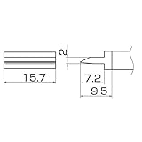白光:こて先/スパチュラ15.7(IN-209) T12-1402 000056087185
