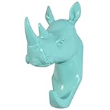 家庭用樹脂ホームインテリア壁フック動物デザインPothook Rhinoグリーン
