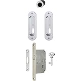 Hoppe 3948391スライドドアハンドルセット4930 – ロックオーバルRos。BB、クロムグロス