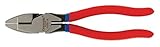 Crescent 21508CVN 8-1/2-Inch Lineman's High Leverage Round Nose Pliers,Cushion Grip [並行輸入品]