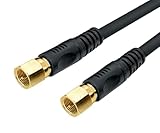 F-Factory 4K8K BS CS CATV 地上デジタル放送対応 S-4C-FB アンテナケーブル 0.3m S4CFB 同軸ケーブル 0.3m F型接栓(ねじ式) - F型接栓(ねじ式) ブラック/FBT-103/0.3m