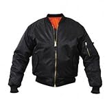 Rothco 7344 MA-1 Flight Jacket：3XL【Black】ロスコ フライトジャケット