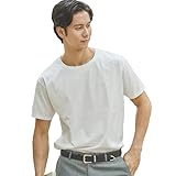 [SOLVE] ソルブ Tシャツ 仕事Tシャツ クルーネック 綿100% 半袖 メンズ (L, 白)
