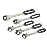 Astro Pneumatic Tool 7120 Ratchet & Release Flare Nut Wrench Set, 5 Piece (SAE) [並行輸入品]