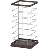 傘立て/アンブレラスタンド スリムタイプ スチール 水受け皿付き FC0931-F0BR ブラウン