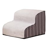 犬用ベッド階段 | 犬がベッドに乗るための滑り止め2/3/4ステップステップ取り外し可能 - 洗える犬用ベッド階段 踏みやすい頑丈な犬用階段