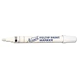 Nissen FPWHM Standard Feltip Paint Marker, White by Nissen
