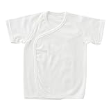 (チャックル) chuckle *WAFUわふ*ワンタッチ新生児短肌着【日本製】 ホワイト 50-60cm M8111-00-10