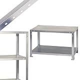 スチールラックのキタジマ スマートラック NSTR-037 幅60×奥行45×高さ45cm 2段 亜鉛メッキ 40kg/段