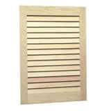 Jensen 609基本的なルーバーUnfinished Wood Single Recessed Medicine Cabinet