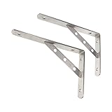 l字 棚受け 金具 ステンレス 木の板 シェルフ ブラケット 250 * 150mm 厚さ4mm 汎用 アングル ブラケット 2個セット