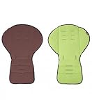 Mountain Buggy Reversible Fleece Stroller Seat Liner, Chocolate/moss by Mountain Buggy [並行輸入品]