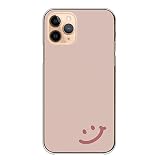 スマホケース AQUOS sense5G SH-53A SHG03 アクオスセンス5G ケース カバー ハード ハードケース ニコちゃん スマイル 可愛い シンプル ピンク