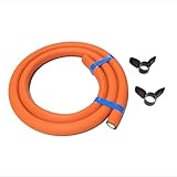 JIS規格合格品 十川ゴム ガスコンロ ガスホース 都市ガス用 プロパンガス用 （LPガス） 内径9.5mm 各種サイズ (LPガス, 1m)