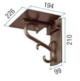 TOEX LIXIL　縦型ポスト用　アメリカンタイプA-1型用壁付けポスト台座　Aタイプ　【リクシル】 　マイルドブラック