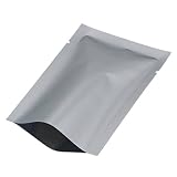 500枚入り真空ポーチHeat SealバッグマットOpen Topシルバーアルミ箔PackingバッグMylar Foil Smell Leak Proof Take Outコンテナ4.7 X 7.