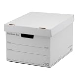 フェローズ バンカーズボックス 703S 白/グレー 3個1セット 収納ボックス Mサイズ ふた式 日本製 100066989