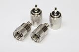 MP-5 (4個セット) ニッケルメッキ 5D-2V/FB用 M型コネクター 国内生産品
