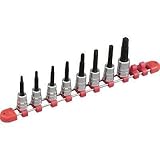 京都機械工具(KTC):T型トルクスビットソケットセット(差込角9.5mm) <TBT3-08T> 型式:TBT3S08T