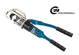 CGOLDENWALL 50~400mm²手動油圧ハイドロプライヤー ケーブル銅アルミ端子の圧着に ダイス9種付油圧圧着工具 ★180度回転機能★【一年安心保証】