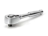 TEKTON 1480 1/4-Inch Drive by 5-Inch Polished Quick Release Ratchet, 72-Tooth Oval Head [並行輸入品]