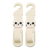 Myhouse 2pcs Cartoon Eye Catカーシートバックフック多機能カーシート車後部シートフックカーアクセサリー one size