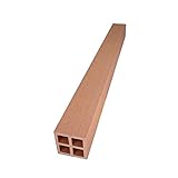 ウッドデッキ 人工木材 人工木 部材 樹脂ウッドデッキ 束材H-B020 90×90×2000mm【H-B020】【2色選択可】 (ナチュラル・5本セット)