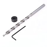 1/4 "hss六角ツイストステップ木工ドリルビットセット用kregポケット穴位置決めドリルジグガイド(9.5ミリメートル)