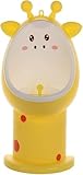 子供用おまる トイレトレーニング 分離式 男の子用小便器 可愛い動物デザイン 自立式トイレ フック付き トイレトレーナー 高さ調節可能 取外し可能 トイレ練習 出産祝い プレゼント (イエロー)