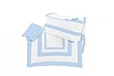 Baby Doll Bedding Modern Hotel Style Mini Crib/ Port-a-Crib Bedding Set, Blue by BabyDoll Bedding