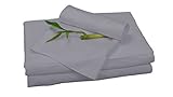 BedVoyage Bamboo Rayon Sheet Set - Full - Platinum [並行輸入品]