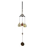 Kicode 銅風チャイム ベル付き 屋外パティオガーデンとホームDÃ©CORのために