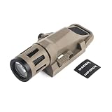 WADSN Inforece タイプ wml ウェポンライト 20mm ピストルライト 20mmレール対応 400ルーメン高輝度 タクティカルライ ストロバ機能付 サバゲー用 (ブラック)