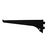 ハイロジック:ファンシー棚受 200ミリ 黒 FT-20B 入数1個 00098233 ×5セット