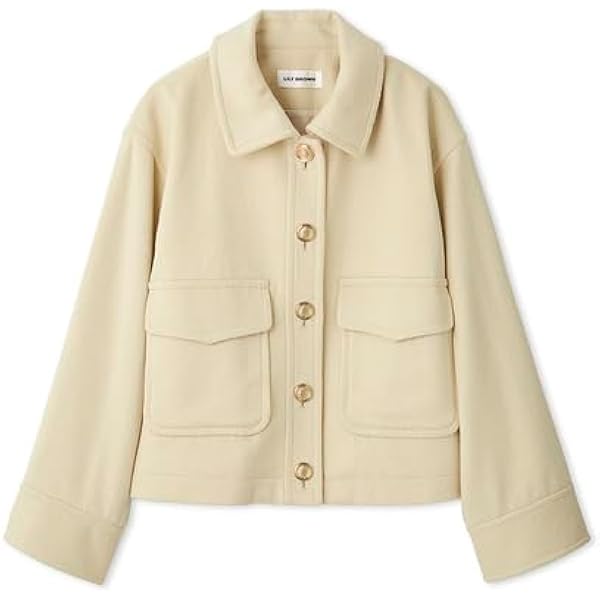 Amazon | [エミ] シアーボリュームブルゾン 13WFJ244028BEGF