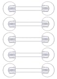 [From da Phactory] フロム ダ ファクトリー シークレットピアスシリーズ アクリル ストレートバーベル 5本セット 軟骨ピアス (14G, シャフト8mm, ボール4mm,カラー クリア)