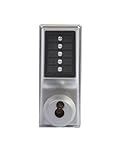 Kaba LL1021S-26D-41 Cylindrical Push Button Lock Lever Sic Ko Lh Us26D, Satin Chrome by Simplex