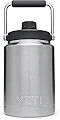 YETI(イエティ) ランブラー ジャグ 各サイズ(ワンガロン、ハーフガロン)各色 保冷 保温 Rambler Gallon Jug 1ガロン( 3.79L)// 1/2ガロン( 1.89L)米国正規品 (ハーフガロン：ステンレス) [並行輸入品]