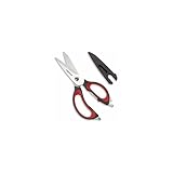 Farberware 5163375 Classic 4-in-1 Ultimate Stainless Steel Shears Set with Blade Cover and Contoured