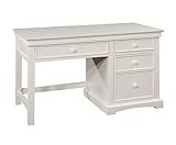 Bolton Furniture 8650500 Cambridge Pedestal Desk, Large, White [並行輸入品]