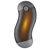 握りやすい Heshare 充電式カイロ 両面/片面発熱 6000mAhモバイルバッテリー USB充電式 電気カイロ 6段階調節 1台2役