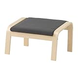 【IKEA/イケア】POÄNG フットスツール, バーチ材突き板, フィーンスタ グレー
