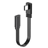 LIbgiubhy 10/20/50cm Type-C 延長ケーブル PD240W 480mbps 90度 USB C オス - USB C メス 高速充電データ転送ケーブル