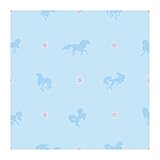 York Wallcoverings BT2752 Horse Land Wallpaper, Pool Party Blue/Splash Blue/Lavender Purple/Lime Gre