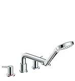 Hansgrohe 72419 Talis Sデッキマウントローマンタブ蛇口トリムwithメタルレバー手、 72419821