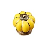 カボチャ セラミック ドアノブ　 キャンディキャビネット引き出し　 食器棚引き出し　プルハンドル