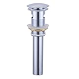 APL L121 Bathroom Vanity Sink Drain Pop Up Stopper with Overflow, Chrome [並行輸入品]