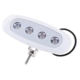 perfk 海洋　船　デッキ　LED作業灯　4連　DC 8-30V　LEDワークライト　集魚灯　