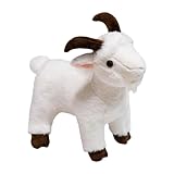 ヤギのぬいぐるみ - ヤギのぬいぐるみ、ヤギのぬいぐるみ動物枕 | ヤギのぬいぐるみ軽量かわいいソフト装飾ぬいぐるみ動物人形、かわいいヤギぬいぐるみモデル人形コレクションぬいぐるみ子供部屋用